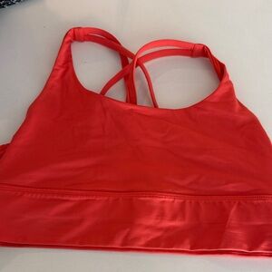 Lululemon Athletica Vibrant Red Sports Bra- size 8 - red color shade -